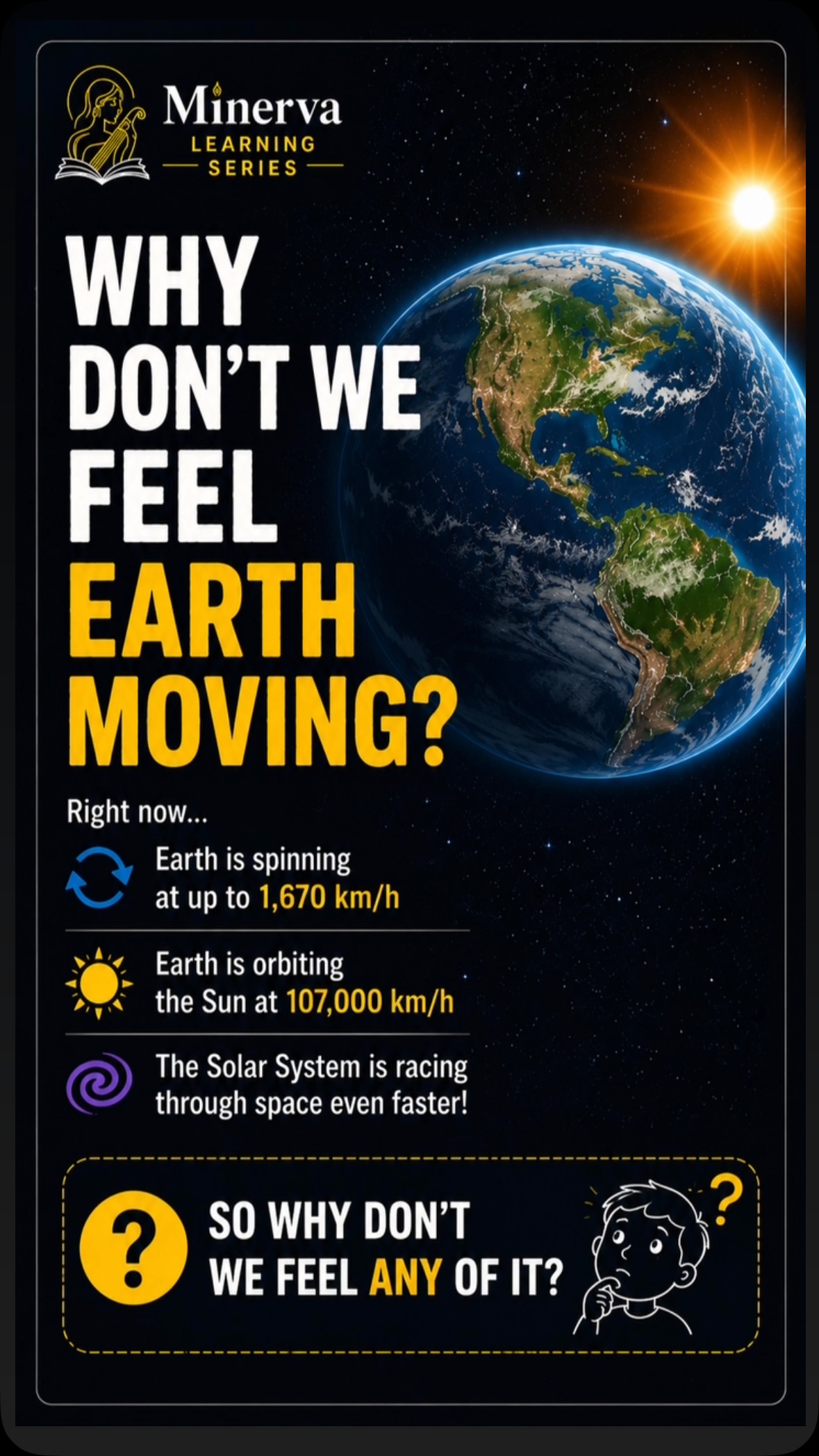 🌍 You’re moving through space at incredible speeds right now. Earth spins, orbits the Sun, and races through the galaxy—yet…