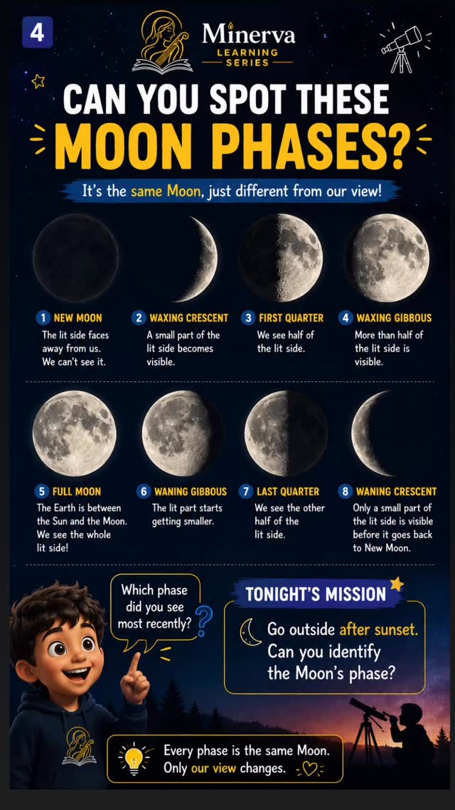 🌙 Science Olympiad success begins with strong concepts, not memorization. When children understand why the Moon changes its…