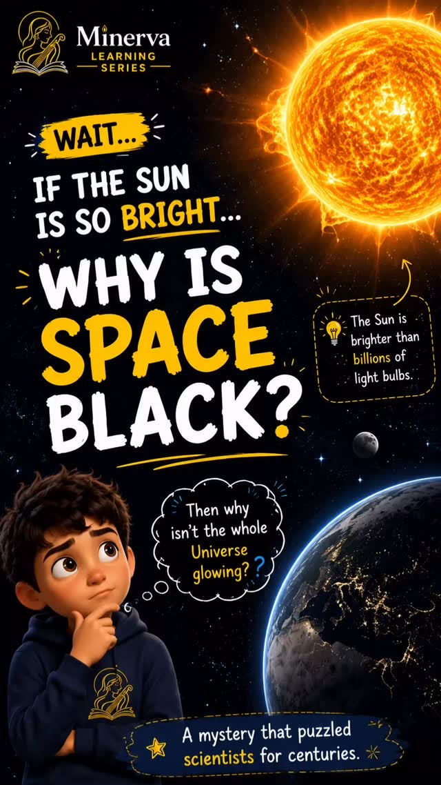 🌌 If the Sun is so bright, why is space dark? Science Olympiad learning starts with curiosity. Every big discovery begins wi…