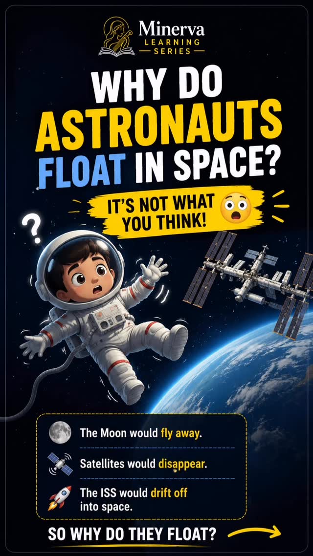 🚀 Astronauts don’t float because there is no gravity in space. In fact, Earth’s gravity is still very strong where the Inter…
